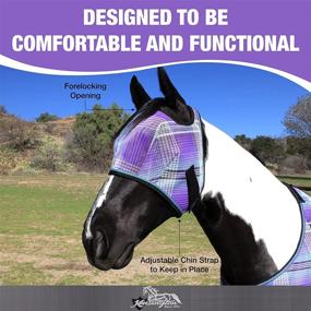 img 1 attached to 🐴 Protect Your Horse with the Kensington Average Signature Fly Mask with Web Trim
