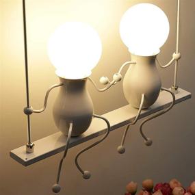 img 3 attached to 🎁 KAWELL Humanoid Creative Wall Light: Adjustable Swing Metal Bedside Lamp with Modern Decor and LED Lighting - Unique Cartoon Doll Gift