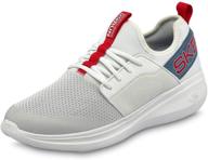 👟 skechers steadfast high-top running sneaker in white logo