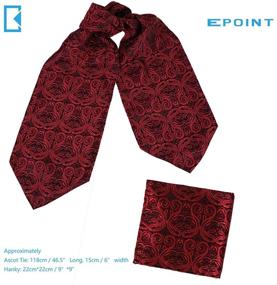 img 3 attached to Epoint CB AQ 👔 P018 Paisley Men's Microfiber Necktie