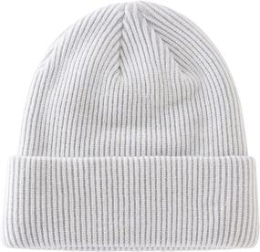 img 3 attached to 🧒 Warm Rib Knit Cuff Beanie Winter Hat for Toddler Boys and Girls - Home Prefer