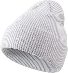 img 4 attached to 🧒 Warm Rib Knit Cuff Beanie Winter Hat for Toddler Boys and Girls - Home Prefer