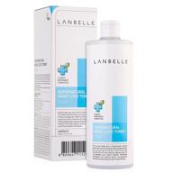 lanbelle 500ml supernatural moist lock toner - vegan certified, non-comedogenic tested, dermatological tested, original excellent dermatest logo