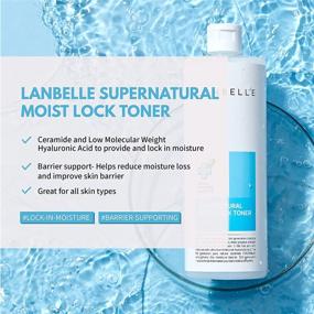 img 3 attached to LANBELLE 500ml Supernatural Moist Lock Toner - VEGAN Certified, NON-COMEDOGENIC TESTED, Dermatological Tested, ORIGINAL EXCELLENT DERMATEST