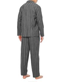img 3 attached to 👕 DAVID ARCHY Cozy Flannel Button Down Pajamas