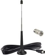 enhanced superbat telescopic fm antenna replacement kit | magnetic base + f to tv adapter for yamaha pioneer danon stereo receiver | indoor tv tuner | dvb fm radio, and more logo