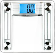 🔢 ozeri promax 560lbs/255kg bath scale: highly accurate sensor technology with body tape measure & fat caliper, silver logo