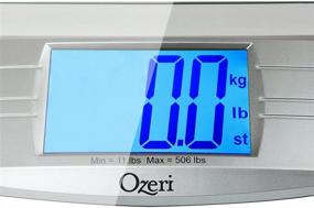 img 2 attached to 🔢 Ozeri ProMax 560lbs/255kg Bath Scale: Highly Accurate Sensor Technology with Body Tape Measure & Fat Caliper, Silver
