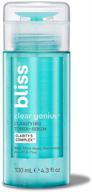 🌟 bliss clear genius очищающий тоник + сыворотка - преобразует поры, тонизирует, успокаивает и очищает кожу с салициловой кислотой, ниацинамидом и экстрактом ведьминого ореха - чистый, не тестируется на животных, без парабенов, веганский - 4,3 унции логотип