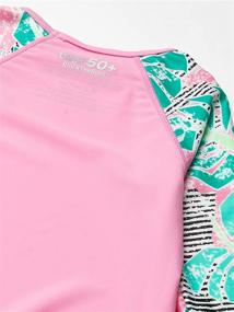 img 3 attached to 👙 Girl's Speedo UV Swim Shirt Long Sleeve Rashguard Set