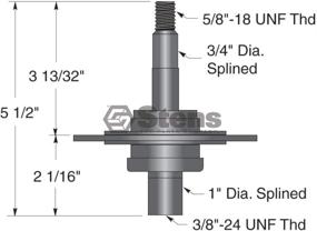 img 3 attached to Stens Spindle Assembly 285-110 - Compatible with MTD 717-0906, 717-0906A, 753-05319, 917-0906A - Fits 600 and 805 Series, 32-Inch and 42-Inch Deck G, 38-Inch Deck F - Gray