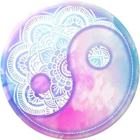 img 3 attached to 🧲 Улучшенный PopSockets PopGrip: Универсальное держатель для телефона и подставка, складная, сменная верхняя часть, Мистическое равновесие