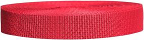 img 1 attached to 🧵 Polypropylene Webbing for Outdoor DIY Gear Repair, Pet Collars, Crafts - Lightweight Poly Strapping – 1 Inch by 10, 25, or 50 Yards, Over 20 Color Options