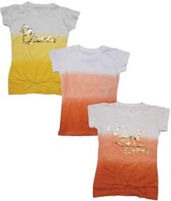 img 4 attached to 👚 Stylish Trio: MISS POPULAR 3 Pack T Shirt Fashion for Girls