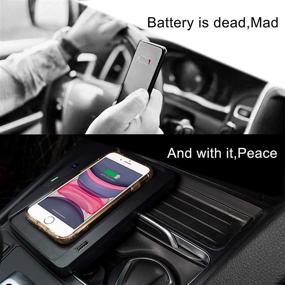 img 1 attached to 🔌 CarQiWireless Charger for BMW 3 & 4 Series - Convenient Wireless Charging Pad for F30/F31/F34/M3 & M4 Models