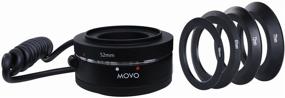 img 1 attached to Movo Photo AF обратное крепление макро объектива для цифровых зеркальных камер Canon EOS (80D, 77D, 70D, 60D, 50D, 7D, 7D Mark II, 6D, 5DS, 5D, 5D Mark IV, 1D, Digital Rebel SL2, T7i, T6s, T6i, T5i, T5, T4i и T3i)