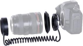 img 3 attached to Movo Photo AF обратное крепление макро объектива для цифровых зеркальных камер Canon EOS (80D, 77D, 70D, 60D, 50D, 7D, 7D Mark II, 6D, 5DS, 5D, 5D Mark IV, 1D, Digital Rebel SL2, T7i, T6s, T6i, T5i, T5, T4i и T3i)