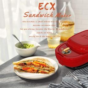 img 3 attached to 🥪 ECX 3-in-1 Detachable Non-stick Coating Sandwich Maker Waffle Maker Donut Maker, Meatball Grill - LED Indicator Lights, Cool Touch Handle, Anti-skid Feet