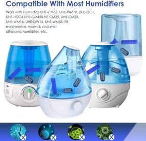 img 3 attached to 🌬️ Ultimate Humidifier Cleaning Kit: 12 Pack Set with Demineralization Cartridge and Universal Cleaner Stick – Eliminate White Dust and Odor! Compatible with HoMedics Ultrasonic Warm & Cool Mist Humidifiers