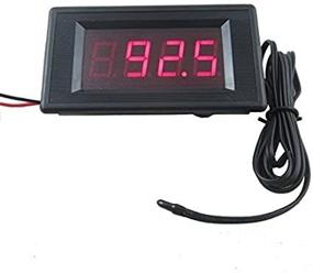 img 1 attached to 🌡️ DIGITEN 12V Red Digital Fahrenheit Thermometer with High Low Alarm - Temperature Range: -76-257F