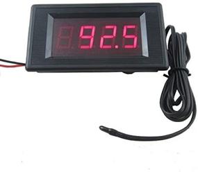 img 2 attached to 🌡️ DIGITEN 12V Red Digital Fahrenheit Thermometer with High Low Alarm - Temperature Range: -76-257F