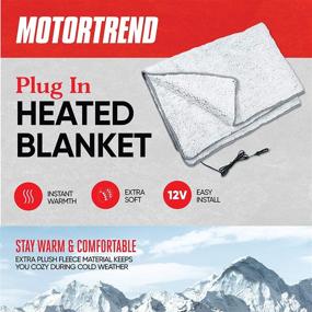 img 3 attached to Motor Trend 12V Heated Blanket Interior Accessories