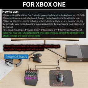 img 3 attached to IFYOO KMAX1 Pro Wired Gaming Keyboard and Mouse Set Adapter Converter for Xbox One / PS4 / Switch / PS3 / PC - USB Sync Cable Included