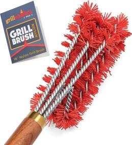 img 4 attached to 🔥 Grillaholics Pro Nylon Grill Brush - Superior Alternative to Bristle-Free Brushes - Nylon Bristles Effectively Clean Between Grates - Backed by Lifetime Manufacturer's Warranty