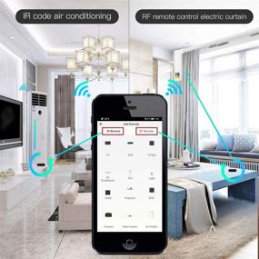 img 2 attached to 📱 MoesGo Smart Home WiFi RF IR Universal Remote Controller for TV and Air Conditioning, Infrared RF Appliances with Tuya/Smart Life App, Voice Control for Alexa and Google Home