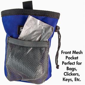 img 2 attached to 🐶 Professional Quality BarkOutfitters Dog Treat Pouch - Convenient Snack and Toy Bag - Available in Blue