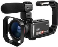 ordro ax60 camcorder: 4k video camera with 12x optical zoom, mic, wide angle lens - professional livestream at 1080p 60fps logo