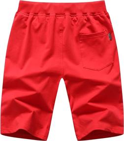 img 3 attached to GUNLIRE Casual Drawstring Elastic Pockets Boys' Clothing ~ Shorts