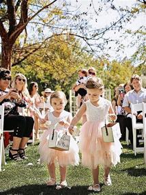 img 1 attached to Elegant Topmaker Backless A-line Lace Back Flower Girl Dress: A Perfect Fit for Special Occasions