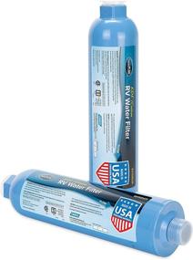 img 4 attached to 🚰 Улучшенная фильтрационная производительность: Camco 40045 TastePURE Inline RV водяной фильтр, эффективно минимизирует неприятный вкус, запахи, хлор и осадок в питьевой воде (2 штуки)
