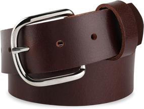 img 2 attached to Grain Leather Interchangeable Buckles 5000BUK Men's Accessories for Belts