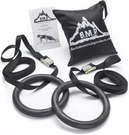 🤸 1200lbs rated multi-use gymnastics rings by black mountain products - ideal for exercise logo