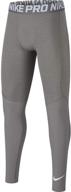 🩲 nike dri-fit тайтсы bv3516 010 - детская одежда среднего размера для мальчиков логотип