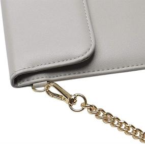 img 1 attached to 👜 Stylish SHANSHUI Crossbody Phone Bag: Sleek PU Leather Mini Purse Pouch for iPhone & Smartphones, Includes 3 Credit Card Holders