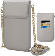 👜 stylish shanshui crossbody phone bag: sleek pu leather mini purse pouch for iphone & smartphones, includes 3 credit card holders logo