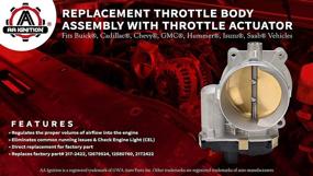 img 3 attached to 🔧 Throttle Body Assembly with Actuator - Compatible with Chevy, GMC GM Vehicles - Avalanche, Silverado, Tahoe, Trailblazer, Envoy, Savana, Sierra, Yukon - Replaces 12679524, 217-2422, 12580760