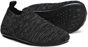 img 3 attached to 🩴 CanLeg CL20036AllBlack25 Boys' Non Slip Lightweight Slippers – Comfortable Footwear for Kids