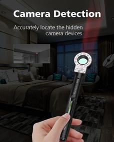 img 2 attached to 🔍 Jepwco G8 Elite RF Detector: Powerful Portable Hidden Camera Detector with Adjustable Sensitivity Levels, Ideal for Surveillance Detection in Home, Office, and on the Go