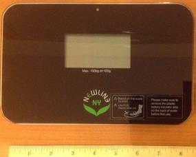 img 2 attached to 🚀 NewlineNY Super Mini SBB0638SM Auto-Step On Travel Bathroom Scale - Smallest & Ultra-Compact (Black)