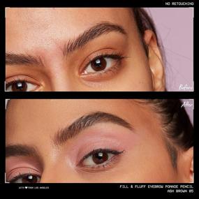 img 1 attached to NYX PROFESSIONAL MAKEUP Fill & Fluff Eyebrow Pomade Pencil, Ash Brown: Achieve Stunning Brows with Ease