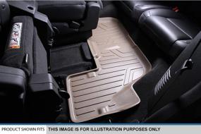 img 3 attached to MAXLINER All Weather Custom Fit 3rd Row Tan Floor Mat Liner Set for 2015-2020 Chevrolet Tahoe/GMC Yukon/Cadillac Escalade - Non-XL/ESV Models