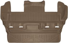 img 4 attached to MAXLINER All Weather Custom Fit 3rd Row Tan Floor Mat Liner Set for 2015-2020 Chevrolet Tahoe/GMC Yukon/Cadillac Escalade - Non-XL/ESV Models