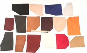 img 1 attached to 🎒 Dangerous Threads Scrap Leather Assortment - Mixed Styles, Sizes, and Colors - 3 lb Bundle!