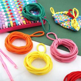 img 1 attached to 🧶 288 Piece Loom Potholder Loops Set: Weaving Craft Loops with 7 Inch Potholder Loops & Crochet Hook - DIY Crafts Supplies in 8 Vibrant Colors