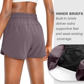 img 1 attached to 🏃 SANTINY Women's High Waisted Athletic Workout Gym Shorts with Phone Pockets and Liner – Perfect for Running