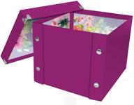 📦 snap-n-store x-small storage box - compact and convenient, 8 x 8 x 5.75 inches, berry (sns01924) logo